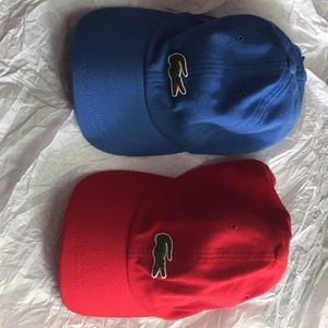 Two Lacoste hats